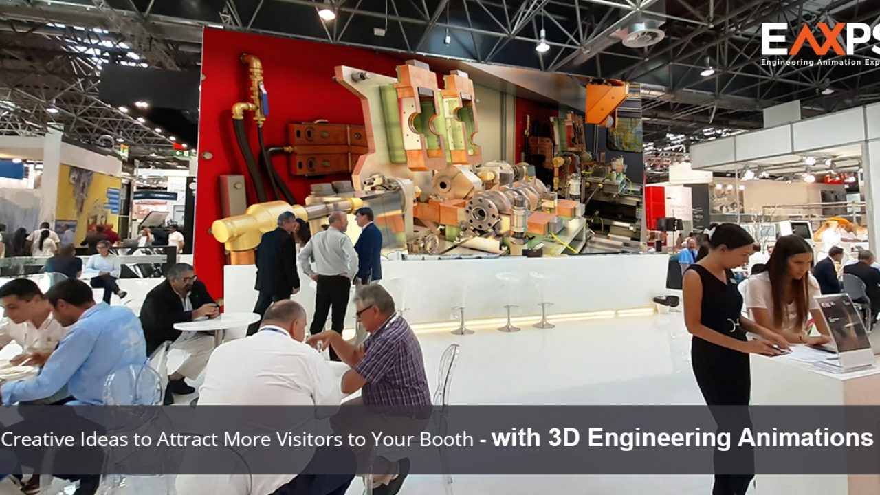 Attract Booth Visitors at Trade shows With 3D Engineering Animations