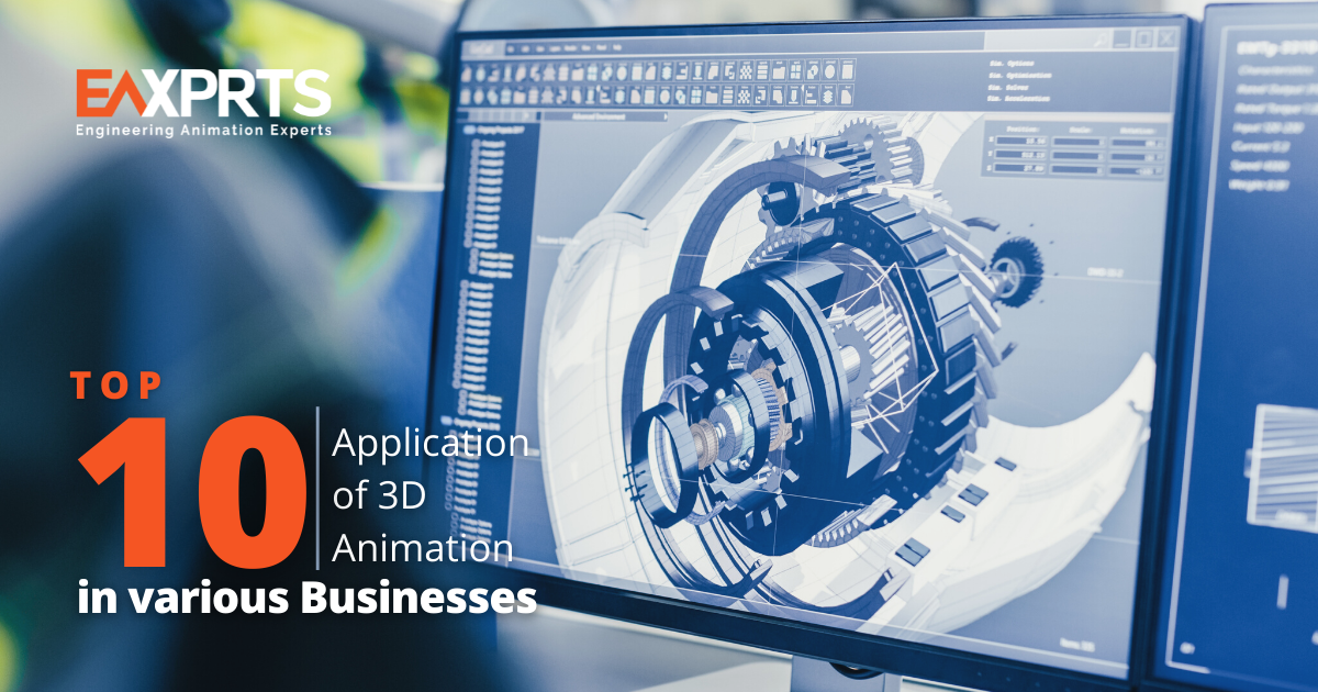 Top 10 Applications of 3D Animation in various Businesses