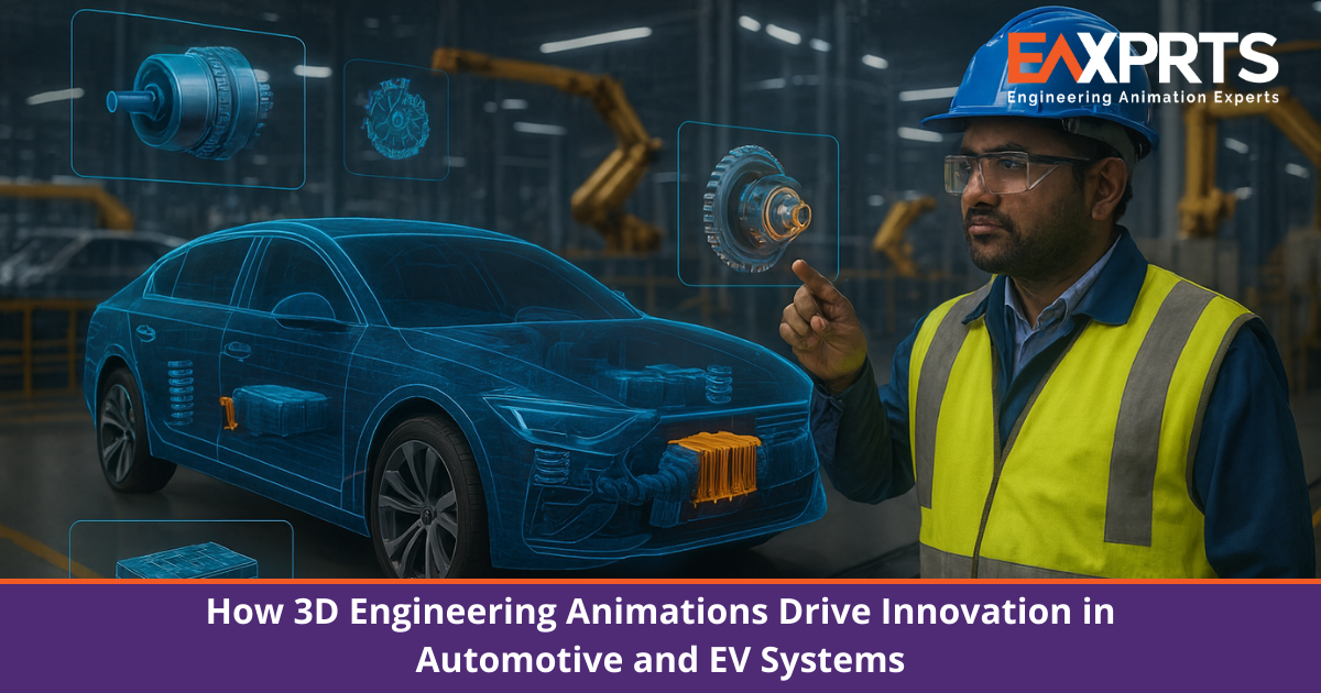 How 3D Engineering Animations Drive Innovation in Automotive and EV Systems