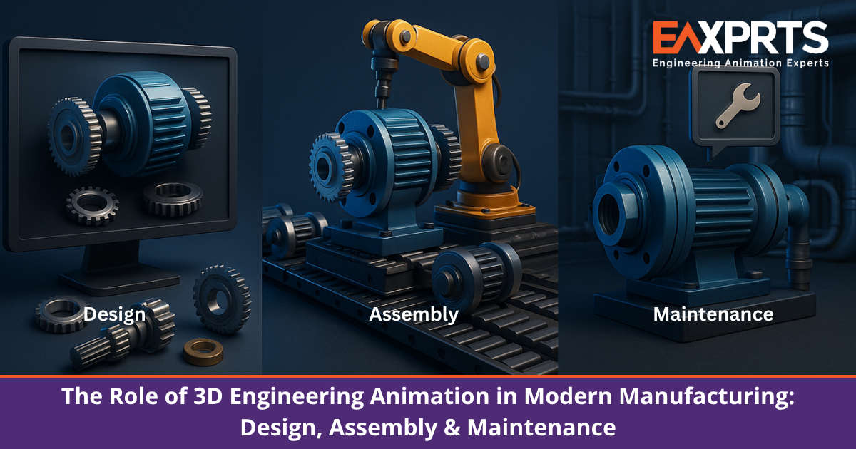 The Role of 3D Engineering Animation in Modern Manufacturing - Design, Assembly and Maintenance