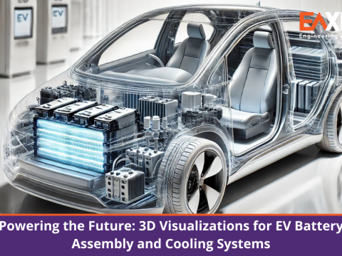 Powering the Future: 3D Visualizations for EV Battery Assembly and Cooling Systems