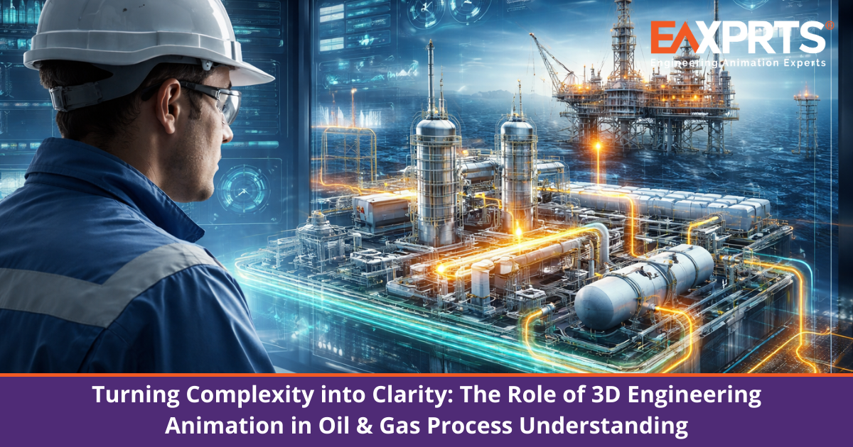 Turning Complexity Into Clarity: The Role of 3D Engineering Animation in Oil & Gas Process Understanding