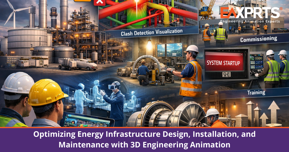 Optimizing Energy Infrastructure Design, Installation, and Maintenance with 3D Engineering Animation