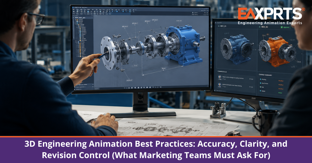 3D Engineering Animation Best Practices: Accuracy, Clarity, and Revision Control (What Marketing Teams Must Ask For)