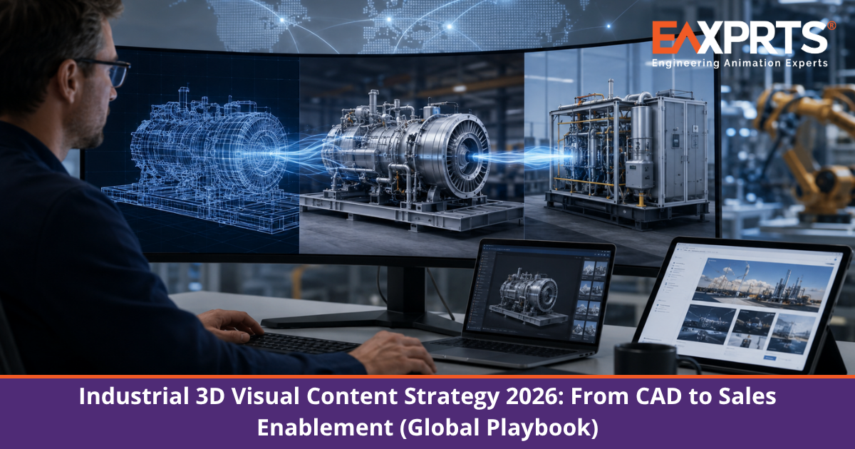 Industrial 3D Visual Content Strategy 2026: From CAD to Sales Enablement